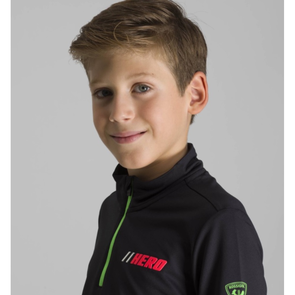 BIG SALE Rossignol Apparel  Boy Hero 1/2 Zip Warm  Stretch 