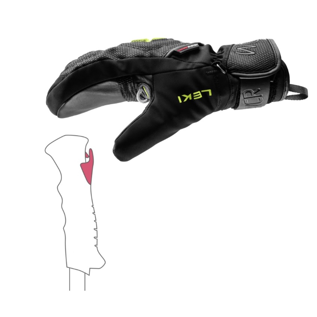 Skihandschuhe Leki WCR C-Tech 3D Junior Mitt
