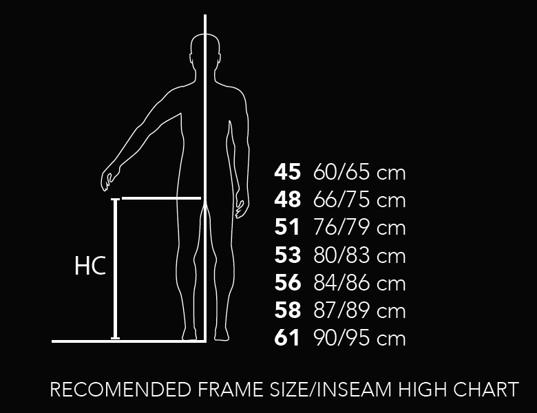 Basso - size chart